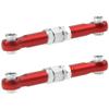 4Pcs ShareGoo Metal Steering Rod Servo Linkages Turnbuckle Compatible with Hyper Go MJX 16207 16208 16209 16210 H16BM H16GT H16DR 1/16 RC Car (Red) view 3