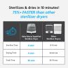 Baby Brezza Superfast 10 Minute Baby Bottle Sterilizer + Dryer - 75% Faster  Universal Electric Steam Sterilization for All Bottles, Pacifiers + Breast Pump Parts view 2