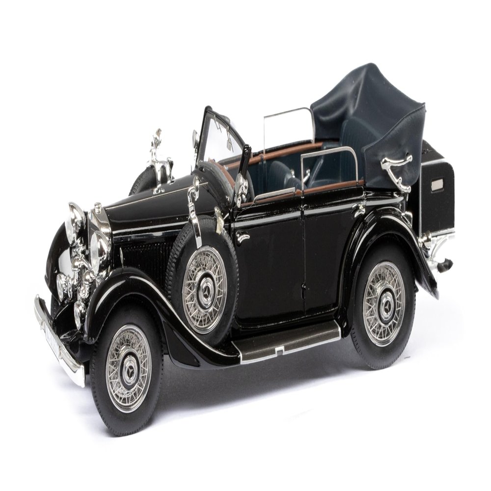 Esval Models 1933-37 290 W18 Cabriolet D Black Limited Edition to 250 Pieces Worldwide 1/43 Model Car EMEU43043A