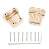 Brass Alloy Machined Differential Covers(2) for Traxxas 1/18 TRX-4M Crawler 9738 view 1