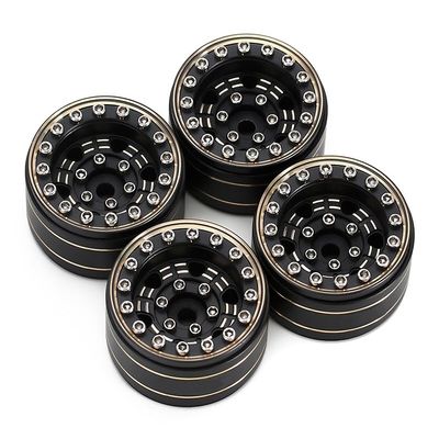 Brass Machined Beadlock Wheels(4) 45g Each for Traxxas 1/18 TRX-4M Crawler 9869