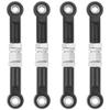 4Pcs ShareGoo Metal Steering Rod Servo Linkages Turnbuckle Compatible with Hyper Go MJX 16207 16208 16209 16210 H16BM H16GT H16DR 1/16 RC Car (Black) view 1