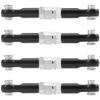 4Pcs ShareGoo Metal Steering Rod Servo Linkages Turnbuckle Compatible with Hyper Go MJX 16207 16208 16209 16210 H16BM H16GT H16DR 1/16 RC Car (Black) view 2