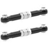 4Pcs ShareGoo Metal Steering Rod Servo Linkages Turnbuckle Compatible with Hyper Go MJX 16207 16208 16209 16210 H16BM H16GT H16DR 1/16 RC Car (Black) view 3
