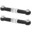 4Pcs ShareGoo Metal Steering Rod Servo Linkages Turnbuckle Compatible with Hyper Go MJX 16207 16208 16209 16210 H16BM H16GT H16DR 1/16 RC Car (Black) view 4