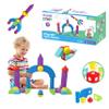 Lil' Jumbl Magnetic Foam  STEM Preschool Sensory Toys for Children, Toddlers, Boys and Girls  35 Piece Castle Set, Bath Building Blocks, The Supreme Bath Toy, Engineering Toys for Kids 3-6 view 1