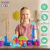 Lil' Jumbl Magnetic Foam  STEM Preschool Sensory Toys for Children, Toddlers, Boys and Girls  35 Piece Castle Set, Bath Building Blocks, The Supreme Bath Toy, Engineering Toys for Kids 3-6 view 4