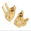Integy Brass Machined Portal Steering Knuckle Housings 39g Ea. for 1/18 UTB18 Capra 4WD view 1