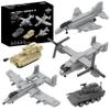 Apostrophe Games 5 Military Building Block Sets - (901 Pieces) A-10 Thunderbolt II, F-4 Phantom II, M109 Paladin, M1128 Stryker, & V-22 Osprey view 1