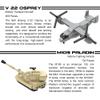 Apostrophe Games 5 Military Building Block Sets - (901 Pieces) A-10 Thunderbolt II, F-4 Phantom II, M109 Paladin, M1128 Stryker, & V-22 Osprey view 4