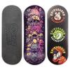 SPITBOARDS 34mm Fingerboard Deck - Real Wood (5-Layers) Classic Popsicle Street Shape - Size: 34 x 96 mm - Single Graphic Deck (Real Wear) - Optimized Concave - Crazy Dream view 1