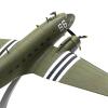 Almencla Alloy 1/100 Fighter Airplane Diecast Model with Display Base Souvenir Ornament Miniature Toys for Bar Shelf, Style A view 2