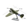 Almencla Alloy 1/100 Fighter Airplane Diecast Model with Display Base Souvenir Ornament Miniature Toys for Bar Shelf, Style A view 3