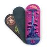 SPITBOARDS 34mm Fingerboard Deck - Real Wood (5-Layers) Classic Popsicle Street Shape - Size: 34 x 96 mm - Single Graphic Deck (Real Wear) - Optimized Concave - Alien Mushrooms view 3