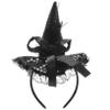 ABOOFAN 2pcs Halloween Witch Headband Stylish Hat Party Costume Accessory for Halloween Theme Decorative Hair Hoop for Costume Parties and Fun Celebrations view 1