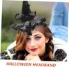 ABOOFAN 2pcs Halloween Witch Headband Stylish Hat Party Costume Accessory for Halloween Theme Decorative Hair Hoop for Costume Parties and Fun Celebrations view 3