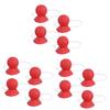 ABOOFAN 3sets Black Clown Honking Feature Large Nose Props for Masquerade Carnival Halloween Costumes 4pcs*3 view 1