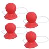 ABOOFAN 3sets Black Clown Honking Feature Large Nose Props for Masquerade Carnival Halloween Costumes 4pcs*3 view 2