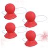 ABOOFAN 3sets Black Clown Honking Feature Large Nose Props for Masquerade Carnival Halloween Costumes 4pcs*3 view 3