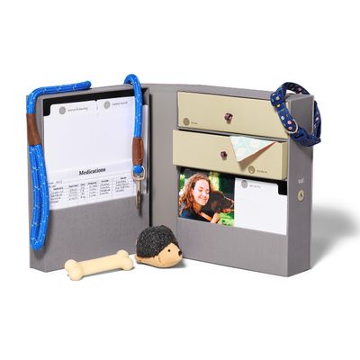 Savor | Personalizable Pet Keepsake Organizer | Keep Vet Records, Tags, Collars and Fidos Favorite Toy Organized and Cherished Pet Memories Safe in One Convenient Home with This Gift for Pet Parents