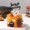 1 Pack Two Spooky Cake Topper Glitter Two Spooky Halloween Birthday Cupcake Picks 2nd Birthday Bat Cake Decorations for Halloween Kids Second Birthday Party Supplies Black view 4
