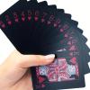 1pc Waterproof Plastic Poker Playing Cards PET Table Games Halloween/Thanksgiving Day (Red x Silver) view 2