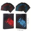 1pc Waterproof Plastic Poker Playing Cards PET Table Games Halloween/Thanksgiving Day (Red x Silver) view 3