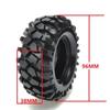 4pcs 1.9 Inch RC Crawler Car Tires Tyres with Aluminium Alloy WheelH Ub Fit for Axial for SCX10 96mm Modification Accessories (Color : C) view 3