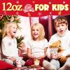 GuassLee Christmas Disposable Cups - 50 Pack 12 OZ Clear Disposable Christmas Plastic Cups Set with 5 Styles Patterns for Kids Adults Xmas Party Favors Coffee Wine Cold Drinks view 3