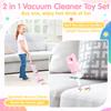 Kids Vacuum Cleaner Toy Set for Toddlers - 2PCS Toy Vacuum Sets for Toddlers 3+ Toddler Vacuum Toy That Works with Sound Effects, Baby Play Vacuum Pretend Role Play Household Housekeeping view 2