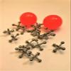 Classic Fun Toy Game with 16 Metal Jacks and 2 Red Rubber Balls view 1