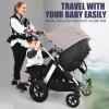 Stroller Board, Stroller Ride Board, Universal Stroller Board, Stroller Board with Detachable Seat, Sit and Stand Baby Stroller Rider Board, Buggy Board, Stroller Attachment Standing Platform-Blue view 2