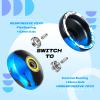 MAGICYOYO V3 Responsive Yoyo for Kids Beginners , Professional Yoyo for Adult, Dual Purpose Metal Yo-Yo with Replacement Bearing + 12 Yo-yo Strings, Bearing Removal, Axle, Case Bag (Black Blue) view 4