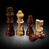 Chess Set Board Games for Adults: Handmade Walnut Wooden 15" 2 Extra Queens Folding Portable Travel Chess Game, Gift idea, Pieces Storage Slots,Instructions view 3