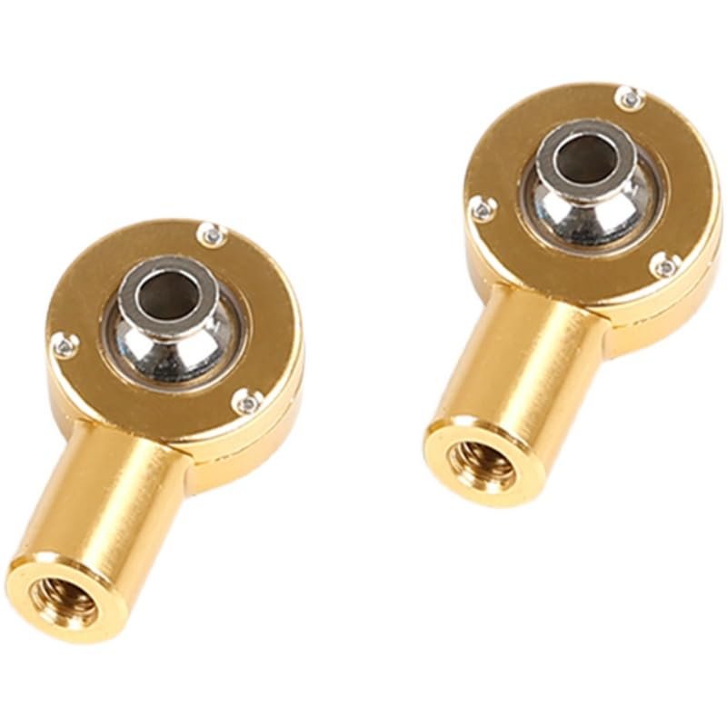 DAYUDDRICAR 1/5 RC Car Metal Front Upper Swing Arm Ball Joint Replacement RC Gasoline Engine Car Model Upgrade Part for Rovan-Baja 5B 1/5 RC Car Accessories (Color : 1 Set Gold)