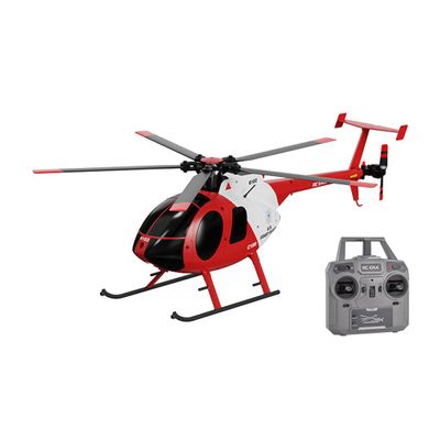 C189 MD500 Little Bird RC Drone Aircraft Single-Rotor Helicopter with 6-axis Gyro & Dual Brushless Motors, 2.4G 4CH Remote Control for Adults, RTF