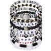 Quelay 10 Pcs Happy New Year Beaded Bracelets Traditional Spring Festival Stretch Bracelets Bulk Jewelry for Women Friendship New Year Party Gifts view 1
