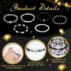 Quelay 10 Pcs Happy New Year Beaded Bracelets Traditional Spring Festival Stretch Bracelets Bulk Jewelry for Women Friendship New Year Party Gifts view 3