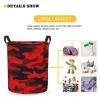 Foruidea Camo Camouflage Laundry Basket,Laundry Hamper,Collapsible Storage Bin, Oxford Fabric Clothes Baskets,Nursery Hamper For Home,Office,Dorm,Gift Basket view 3