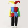 Jugaoge Kids Boys Girls Clown Costume Halloween Fancy Dress-up Circus Carnival Evil Jester Roleplay Colorful 7-10 Years view 4