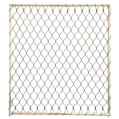 Zfmnoyev Stainless Steel Wire Rope Netting, Flexible Cable Mesh, Multifunctional Metal Protection Mesh, Safety Netting Animal Barrier Fence, Garden Farm Decor Fence (Color : 3mm, Size : 1x6m)