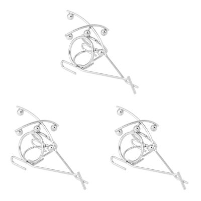 ibasenice Mini Balancing Desk Toy Metal Kinetic Sculpture with Swinging Balance Balls 3X4X1.8In Office Decor and Physics Educational Desktop Figurine