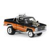 1/64 1985 Chevrolet Silverado, Black and Orange, Zingers, Johnny Lightning view 2