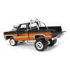 1/64 1985 Chevrolet Silverado, Black and Orange, Zingers, Johnny Lightning view 4