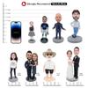 AlOU AlOU 6" Custom Bobbleheads give for Father's Mother's Day Parents Boss Colleagues Family and Friends Birthday Party Christmas Wedding Anniversary Personalized Gifts Statue view 3