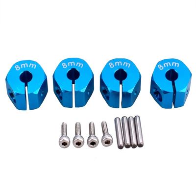 12mm Hex Wheel (4) Hub 8mm Thick for 1/10 Traxxas, Axial, Tamiya, Drift & TC