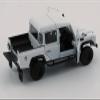 Defender 110 Pickup Truck White with Extra Wheels 1/64 Diecast Model Car by BM Creations 64B0199 view 2