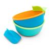 321 Grow Silicone Easy Scoop & Hold Bowl Set  Adaptive Baby & Toddler Feeding Bowls with Clip-On Rim and Handle  Helps Build Independence & Coordination  2 Pack  Dishwasher Safe (Ocean) view 1