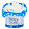 Frozen Iceberg - Ice-Cream/Clear Textured Slime - Handmade in USA - Dope Slimes - White/Blue view 1