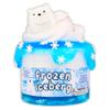 Frozen Iceberg - Ice-Cream/Clear Textured Slime - Handmade in USA - Dope Slimes - White/Blue view 3